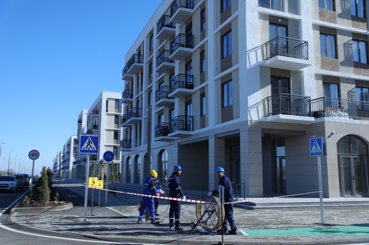 Ağdam və Kəlbəcər telekommunikasiya xidmətləri ilə təmin edilib - FOTOLAR